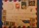 F3 NOUVELLE CALEDONIE BELLE LETTRE 1961 PAR AVION PETIT BUREAU KOUMAC  POUR VENCE FRANCE + TAXES  + AFFRANCHISS TAXES - Lettres & Documents
