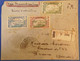 463 NIGER LETTRE RARE RECOM. 1940 FRANC MILITAIRE +CONTROLE VOIE SAHARIENNE NIAMEY   BRANNE FRANCE +AFFRANCH INTERESSANT - Covers & Documents