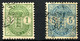 DANISH WEST INDIES 1900 Wmk Crown Perf.13 - Mi.21-22 (Yv.16+18, Sc.21-22) Used - Danimarca (Antille)