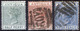 ANTIGUA 1882 Wmk CA Perf.14 -  Yv.10-12 (Mi.8-10, Sc.12.13,15) All VF - 1858-1960 Kolonie Van De Kroon