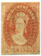 TASMANIA 1857 Wmk Numerals - Yv.10b (Mi.9b, Sc.11a) MH (orig. Gum) All Margins (VF) - Mint Stamps