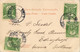 1903 PERÚ , T.P. CIRCULADA , LIMA - EDIMBURGO , FR. 4 CENTAVOS , CHUNCHOS EN RIO NICANDARES - Pérou