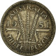 Monnaie, Australie, George VI, Threepence, 1951, TTB, Argent, KM:44 - Threepence