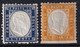 Regno D'Italia I Em. Serie Di Due Valori 1862 Sass. 2+4 MH* Cv 100 - Mint/hinged