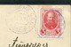 0100 Russia VOLOST Administration Khvalovskoe SPb Gub. 1913 Cancel Christmas Postcard To Peterburg Pmk - Covers & Documents