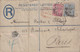 GRANDE BRETAGNE - LETTRE RECOMMANDEE DE LONDRES POUR PARIS - PERFORATION - PERFIN - B.&.S.L. - 27-5-1884. - Perfins