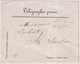 AVANT 1900 - ENVELOPPE TELEGRAPHIE PRIVEE DIRECTION De VALENCIENNES (NORD) - Telegramas Y Teléfonos