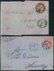 1871, 2 Reichspostvorläufer Groschen / Kreuzer Ab Magdeburg Bzw. Pöesneck - Cartas & Documentos