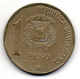 DOMINICAN REPUBLIC, 1 Peso, Copper-Nickel, Year 1989, KM #74 - Dominicana