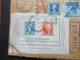 USA 1951 MiF Mit Block 9 100 Jahre USA 1947 Von New York Grand CentrSta. Nach Dresden Gesendet Via Air Mail - Storia Postale