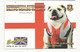 Carte QSL , Bravo Romeo Charlie ,division : England , Chien , THE MAD ENGLISHMAN , 2 Scans - Radio Amatoriale