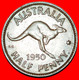 * KANGAROO RIGHT: AUSTRALIA ★ 1/2 PENNY 1950 PERTH! George VI (1937-1952)! LOW START ★ NO RESERVE! - ½ Penny