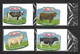 Magnet Publicitaire.   Beurre Tendre Elle & Vire.   Série De 4 Vaches. - Publicidad