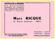 Buvard Marc Rique, Articles De Dessin, Compas, Règles à Calcul ....65 Bd. Saint-Germain à Paris. - Cartoleria