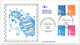 FRANCE - 4 Env FDC Soie - Marianne De Luquet - 15 Valeurs - 1/01/2001 PARIS - 2000-2009