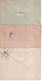 SEMEUSE LIGNEE - 1906/1919 - 3 ENVELOPPES ENTIER DATES 507 / 912 / 940 - TEINTES ! - Enveloppes Types Et TSC (avant 1995)