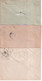 SEMEUSE LIGNEE - 1906/1919 - 3 ENVELOPPES ENTIER DATES 507 / 912 / 940 - TEINTES ! - Standard Covers & Stamped On Demand (before 1995)