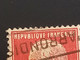 France Belle Variété Pasteur 45c Rouge N°175 Double Impression Oblitéré - Usados