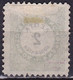 GREECE 1876 Postage Due Vienna Issue II Large Capitals 2 L. Green / Black Scarce Perforation 10½  Vl. D 14 A - Used Stamps