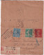 SEMEUSE CAMEE - 1927 - CARTE-LETTRE ENTIER 40c RECOMMANDEE ! Avec COMPLEMENT TRICOLORE ! De MONTREUIL - Tarjetas Cartas