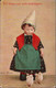 !  Alte Ansichtskarte Braunschweig 1915, Käthe Kruse Puppe, Doll, Propaganda 1.Weltkrieg Wir Lassen Uns Nicht Aushungern - Jeux Et Jouets