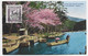 JAPAN 1 1/2SN  SOLO AU RECTO CARD THE CHERRY OF TOSENJO RANZAN - Cartas & Documentos