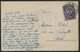 1924 MALTA MALTE GRAND HARBOUR. Carte Ayant Voyagée (écrite Par Un Pèlerin), Oblitérée à Galata - Malte