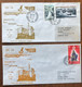 UTA - Lot De 4 Enveloppes Premier Vol Par DC-10 (1981-83) Union Des Transports Aériens - (B2013) - 1960-.... Covers & Documents
