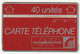 Carte, HOLOGRAPHIQUES  De 40 Unités - Réf, A17 - 4 ème Série (décembre 1985) Rouge - Monaco