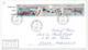 TAAF - Env Affr Triptyque 3x1F 50eme Anniversaire - St Martin De Vivies St Paul Ams - 1/3/1997 - Storia Postale