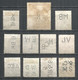 Perfins Great Britain , 11 Old Stamps - Perforadas