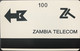 ZAMBIE  -   Phonecard  -  Magnétique  -  FAKE  -  Dolphin  - 100 ZT - Sambia