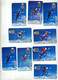 Lot 9 Carte Jeu Olympique Ski Patinage - Jeux Olympiques