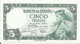 ESPAÑA, BILLETE  DE 5 PESETAS , EMISION  22/7/1954  EBC - 5 Pesetas