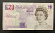 ERROR B368, Serial Number On The Back, Bank Of England 20 Pounds Banknote - 20 Pounds