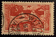 RRR ! Schweiz 142 ABART DOPPELTDRUCK 1918 3 Fr Rot Mythen WITTNAU Attest(variety Mountains Montagne Cert Suisse Variété - Gebraucht