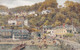 673 – England Devon UK – Clovelly From The Quay – Salmon Series Art – Painting By Quinton – Ex. Condition – 2 Scans - Clovelly