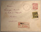 1924 AFFRANCHISSEMENT RARE Yv 71 (période Louis II) Sur Entier Postal 10c Albert 1er Recommandé Monaco>Sédan (lettre - Brieven En Documenten