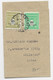 FRANCE ARC TRIOMPHE 50C+80C PETITE BANDE COMPLETE PARIS 25.3.1947 AU TARIF - 1944-45 Arc De Triomphe
