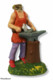 35966 Pastorello Presepe - Statuina In Pasta - Fabbro - Christmas Cribs