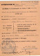 VP18.207 - PALAISEAU 1969 - Commissariat De Police - Attestation D'Autorisation De Sortie Du Territoire Métropolitain .. - Politie & Rijkswacht