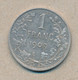België/Belgique 1 Fr Leopold II 1909 Fr Morin 200a (134739) - 1 Franc