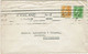 NZ - SWITZERLAND 1920 SURFACE PRINTED KGV COMMERCIAL COVER 2.1/2d RATE AUCKLAND ROLLER CXL - Covers & Documents