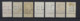PERFIN / PERFO LEOPOLD II Uitgave GROVE BAARD 74 T/e/m 80 Allen Met Firmaperforatie , Staat Zie 2 Scans ! LOT 212 - 1909-34
