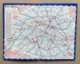 PARIS PLAN LIGNES METRO BUS ARRONDISSEMENTS 1962 - Europe