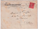 1906 - SEMEUSE / VENDEE - ENVELOPPE De La CHAMBRE DES DEPUTES EXPEDIEE De LA ROCHE SUR YON - 1903-60 Semeuse A Righe