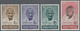 Indien: 1948 GANDHI Cpl. Set To 10r., Mint Never Hinged. The 10r. With Two Little Brownish Stains On - Unused Stamps