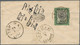 Iran: 1879, 5 Ch Green/black On Reverse Of Cover From Isfahan To Teheran. - Irán