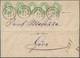 Österreich: 1861, Kompletter Fernbrief Aus DEBRECZIN Nach Görz, Frankiert Mit 5x3 Kr 1861 Ausgabe, ( - Covers & Documents