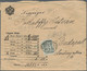 Österreich: 1908, 4 Kr Graugrün, 30 H Lila/schwarz U. 60 H Orangebraun/schwarz, MiF Auf Wertbrief üb - Cartas & Documentos